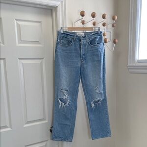 Aritzia - Denim Forum - Joni High Rise Loose Denim Jeans - Blue - 29x29